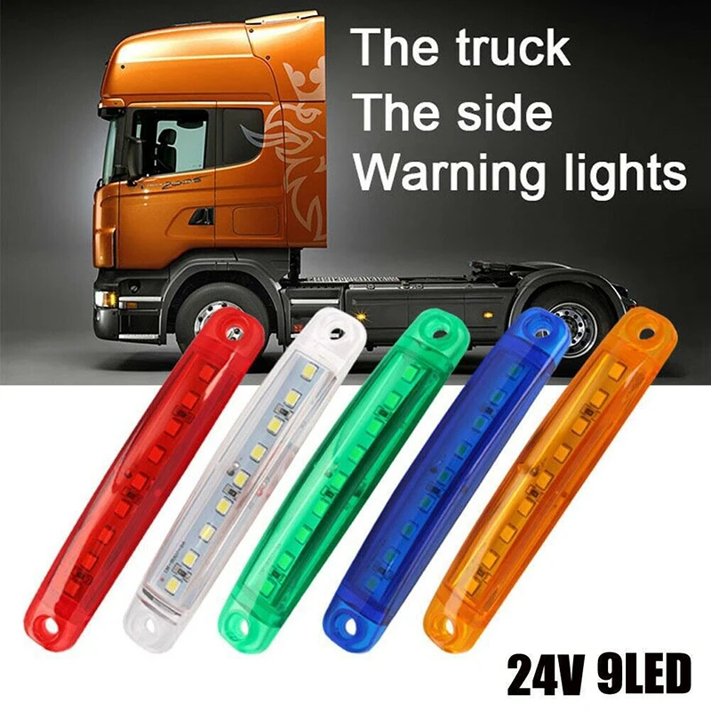 1PCS 12V-24V Led Side Marker Indicator Car Lights Front Rear For Trucks Cab RV Trailer