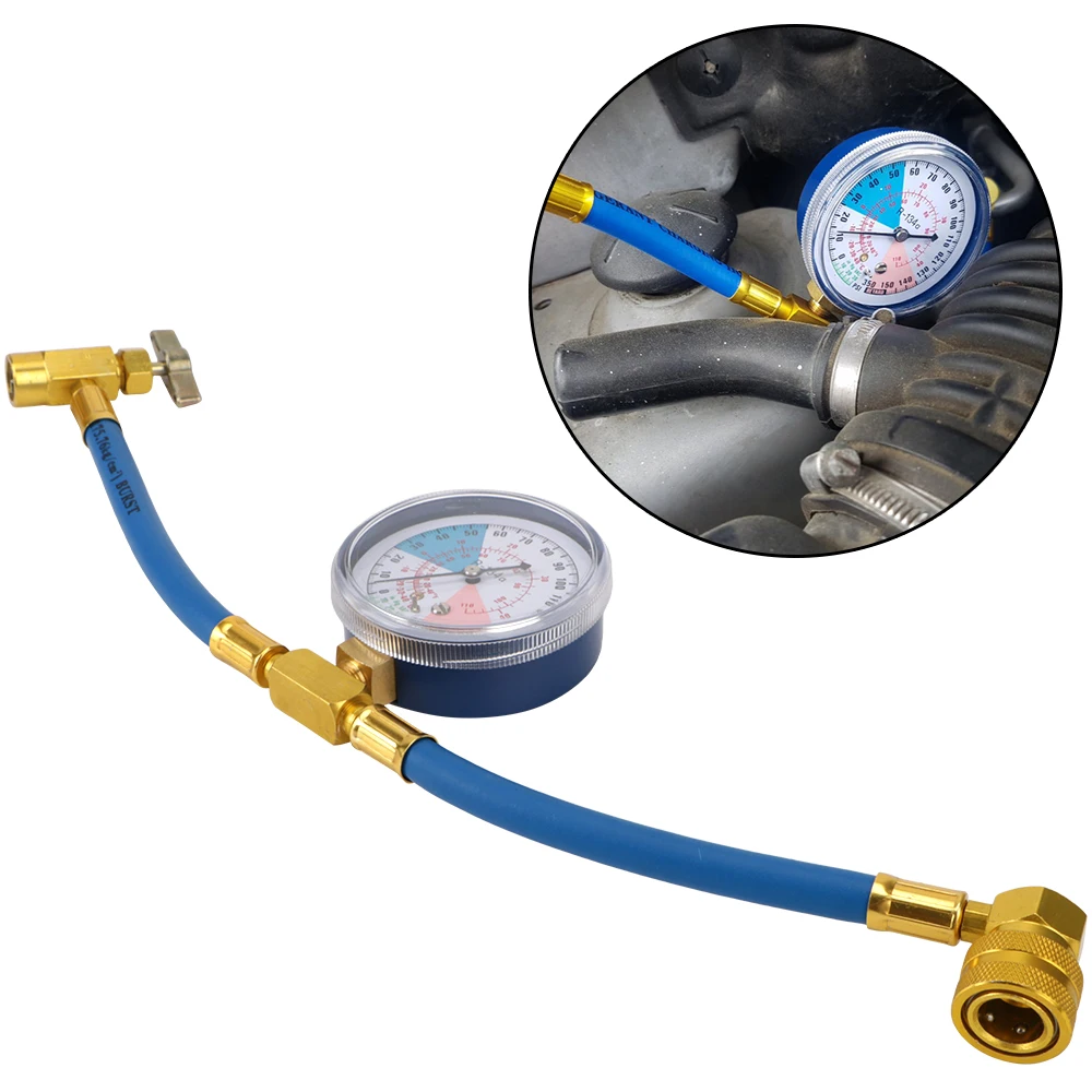 

R134a Холодильник с открытым клапаном, зарядная трубка Freon r134a, шланг для заправки кондиционера, резьба 1/2 ACME, инструменты для автомобильного кондиционера