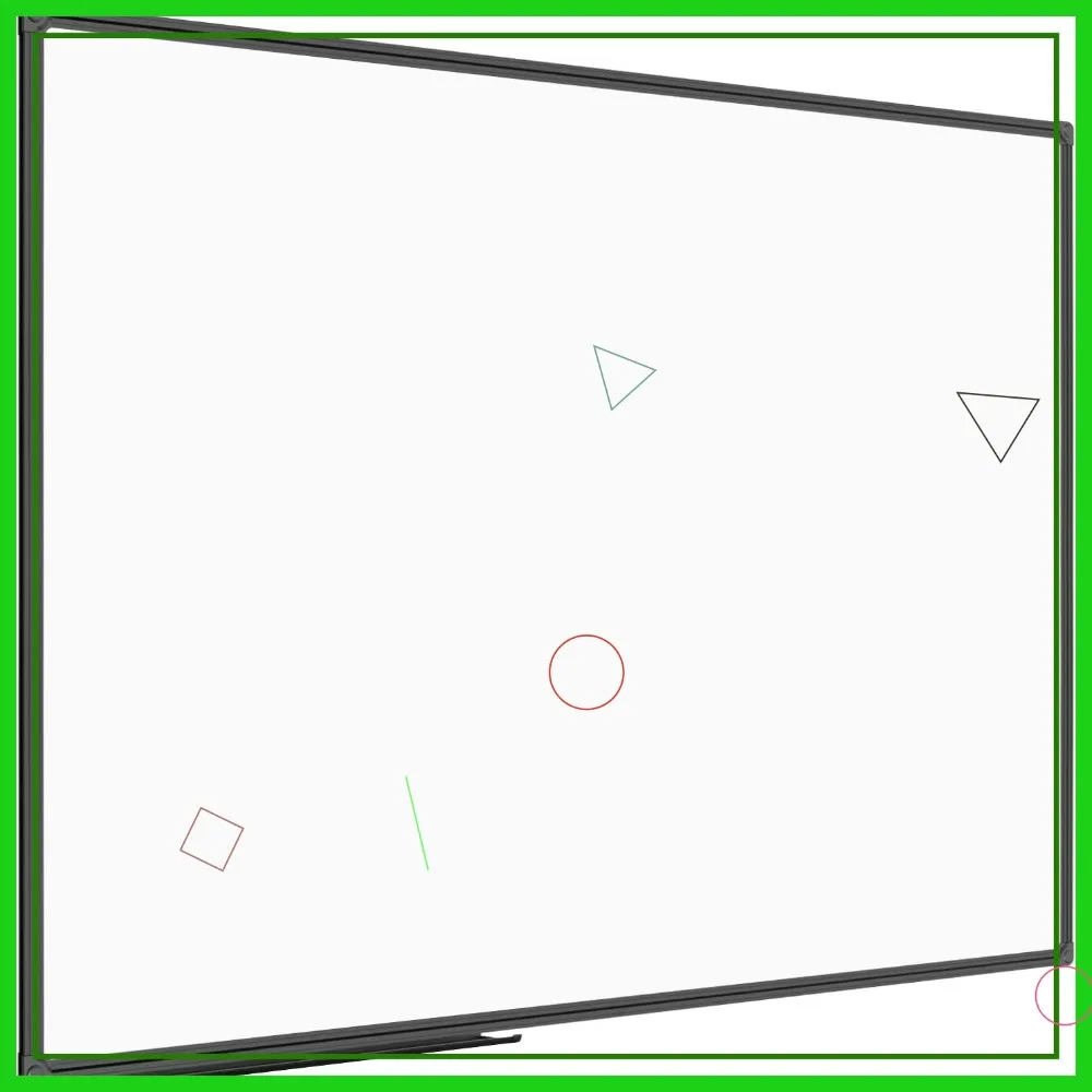 

Магнитная доска для записей 48x36 дюймов с черной алюминиевой рамкой, сухостираемая доска для офиса, дома, школы