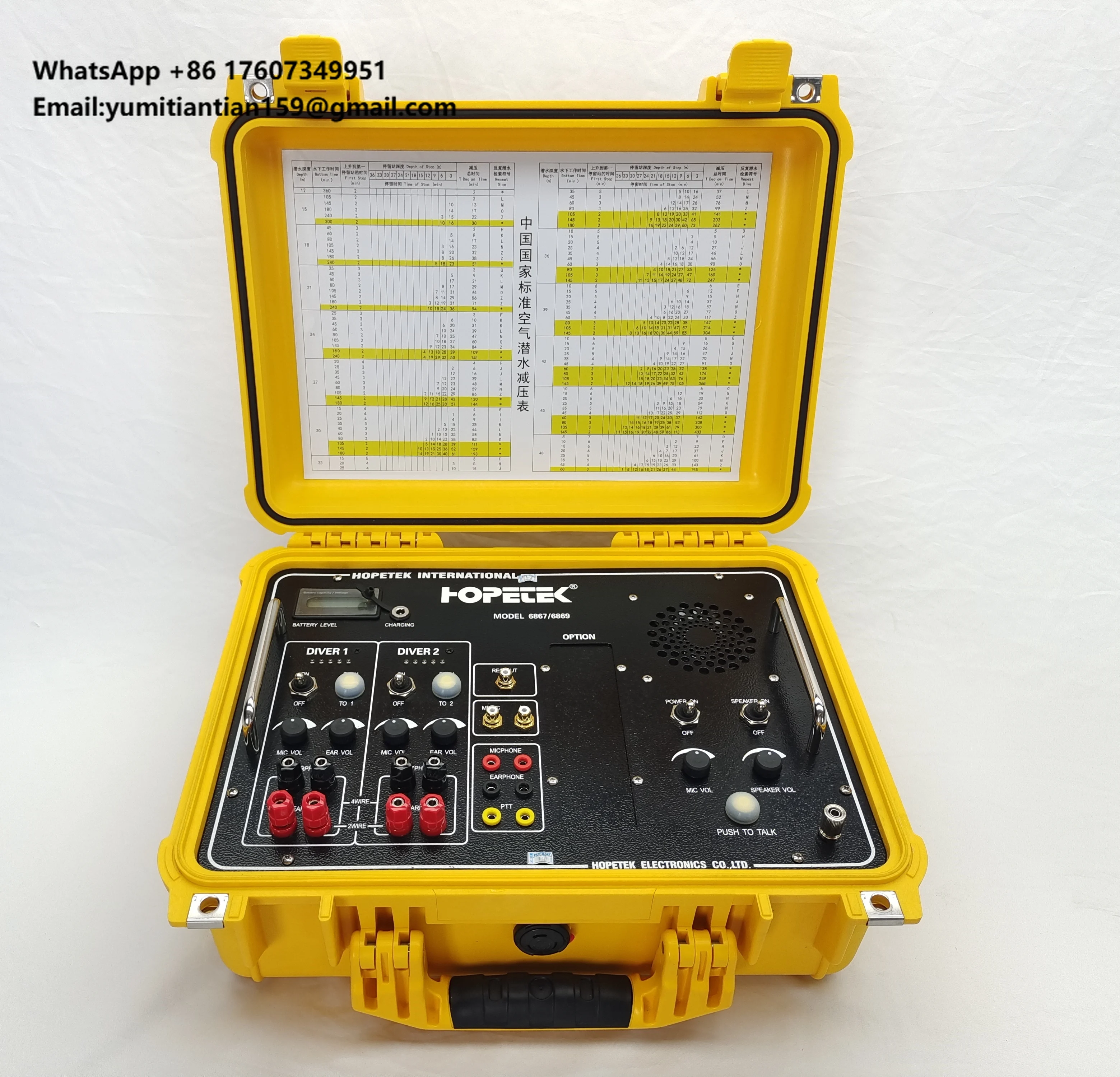 

Подводная связь HOPETEK HT-6867/6869 для двух дайверов, коммерческая, прямые поставки с завода