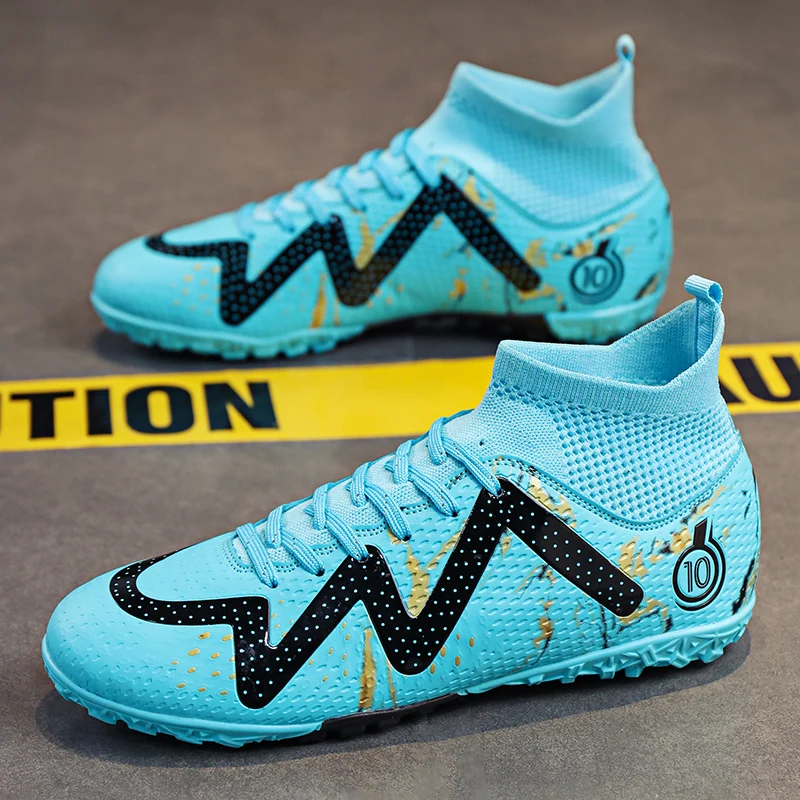 

Youth Football Shoes Non-Slip Adult Men's and Women's Long Spikes High-Top Student Children's Training Shoes
