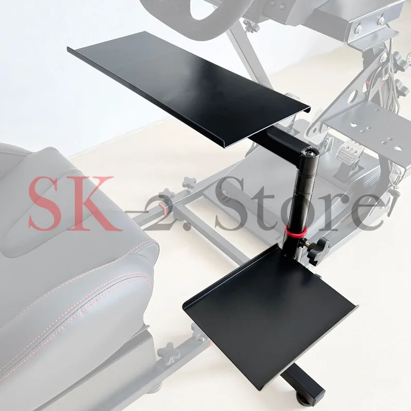 Simulation Racing Game Steering Wheel Frame Keyboard and Mouse Holder Can Be Rotated and Moved