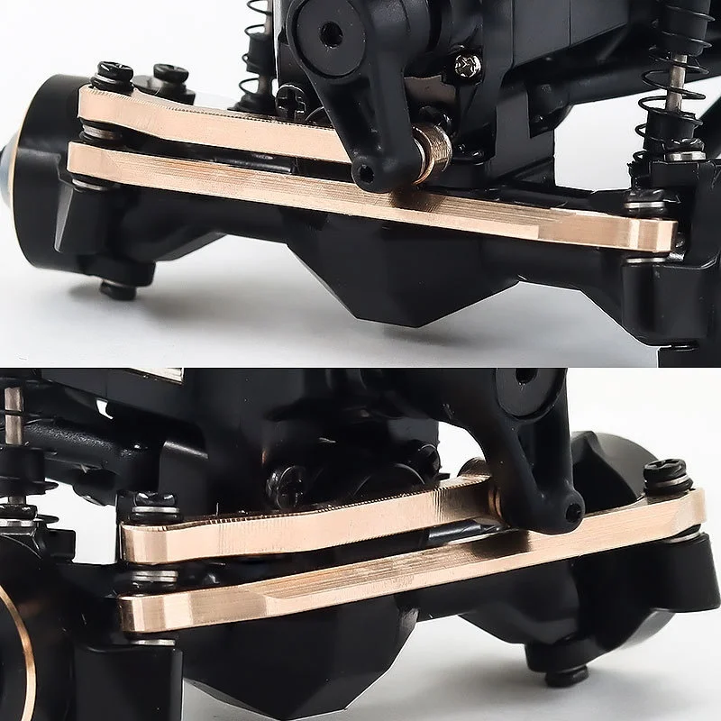 Brass Steering Tie Rod Kit 1/30 Scale for SCX30 Crawler Designed for For FORD For BRONCO and For WRANGLER RC Vehicles