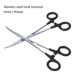 Fly Fishing Forceps Hook Remover Curved Locking Clamps Stainless Steels Fishing Plier Fly Fishing Tool and Tackle Part 24BD