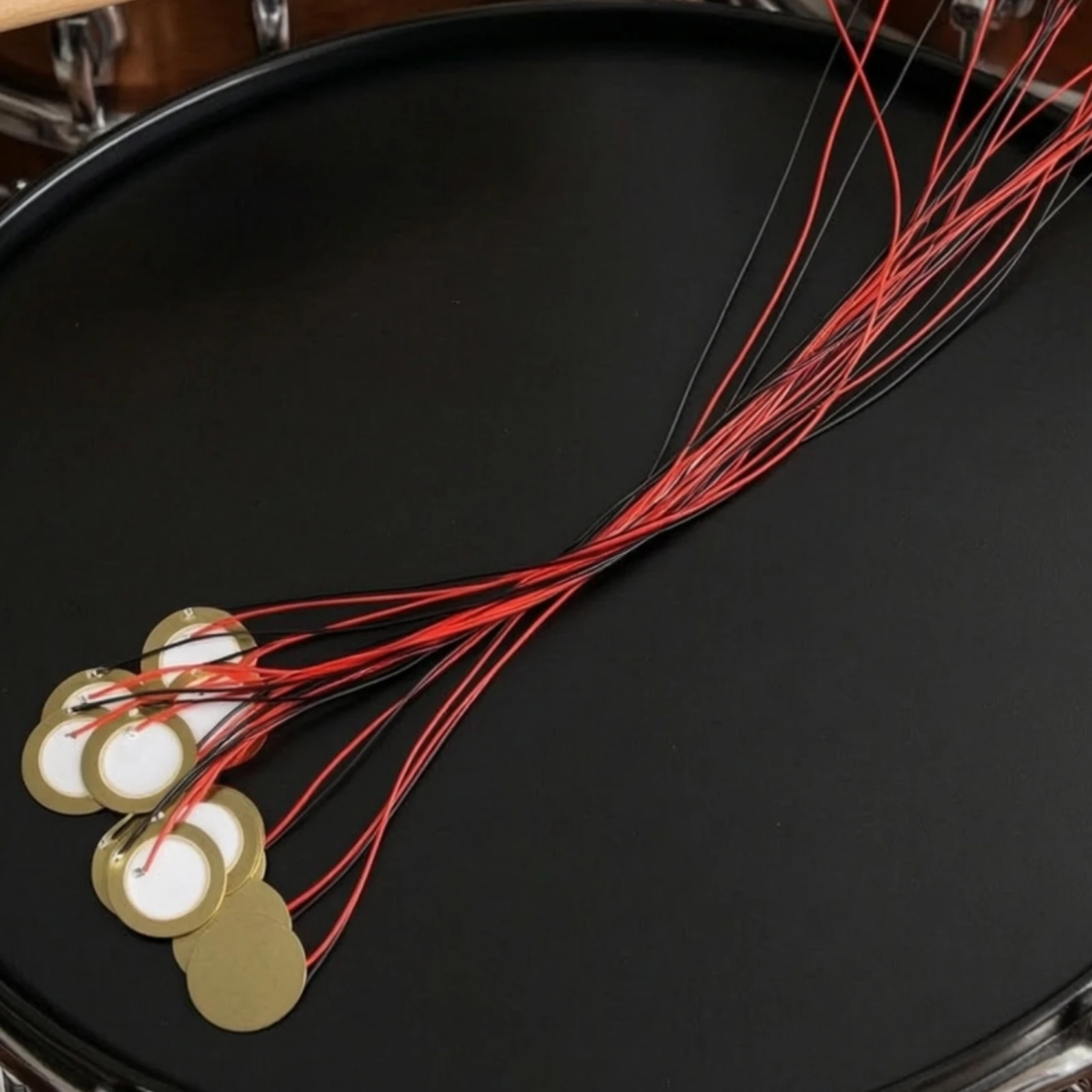 15 Pieces Piezo Pickup with Wire Easy to Install Piezo Disc Transducer Piezoelectric Transducer Long-Lasting Touch-Sensitive