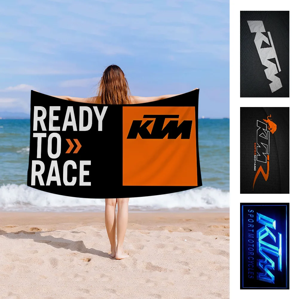 3D Printing K-ktm Towel Microfiber Beach Towel Absorbent Quick dry Soft Yoga Swimming Resort Mountain Climbing Towel