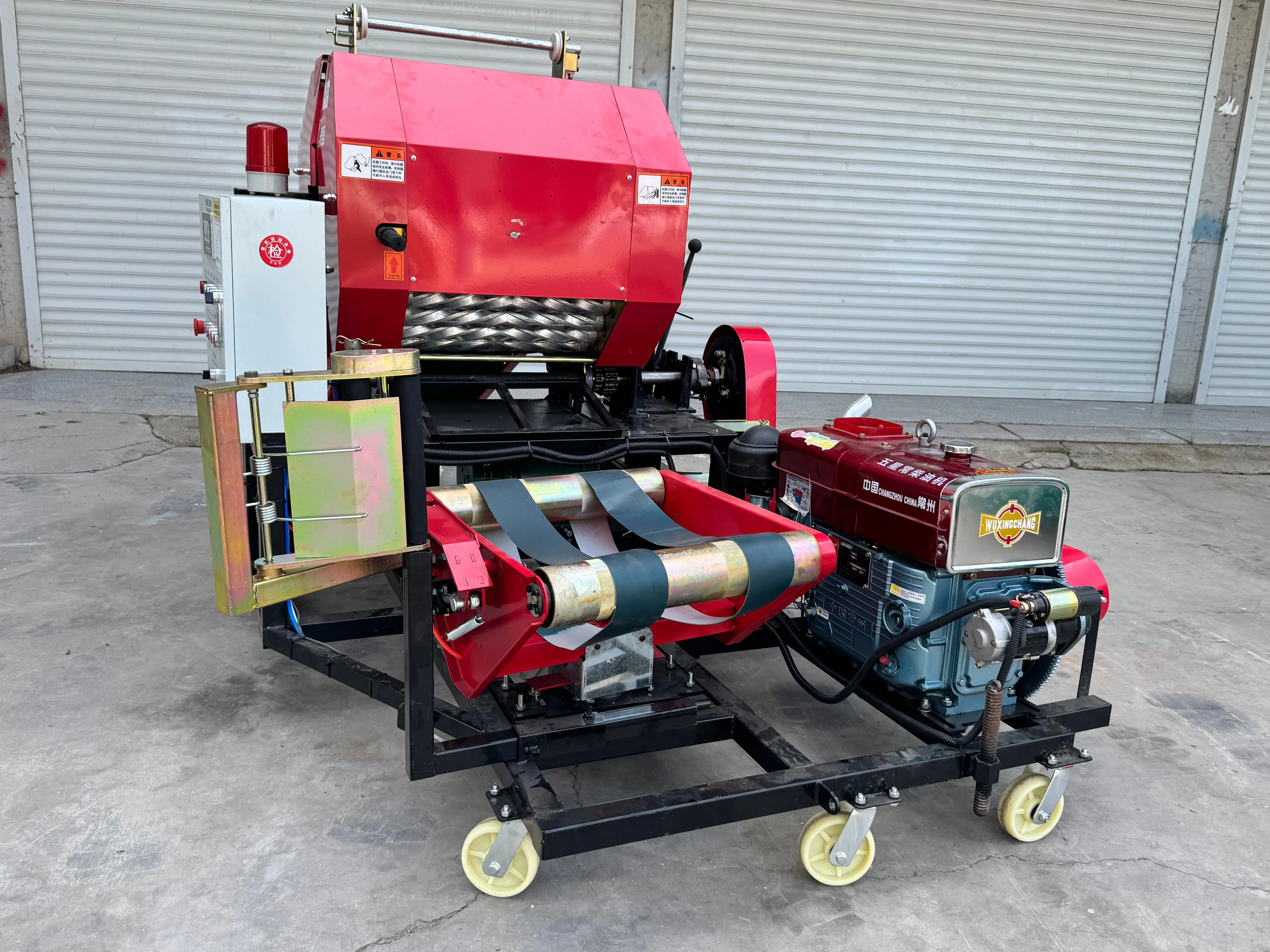Large Silage Baling Wrapping Machine Unit Straw Film Sealed for Farm Automatic Full High Efficiency