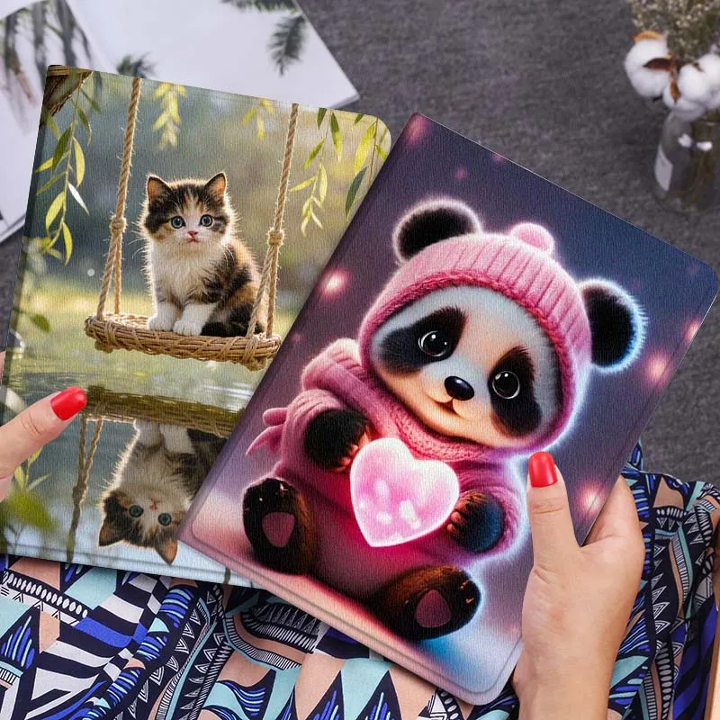 

Art Cat Panda Monkey For Xiaomi Redmi Mi Poco Pad 2 5 6s 7 7s Ultra Pro Max 14 12.4 12.1 inch Soft Tablet Case Gift