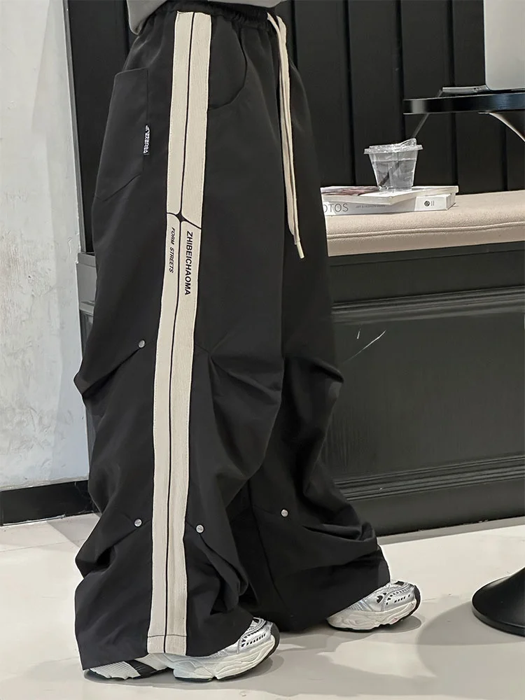 aiza-basic-kids-casual-pants-ripped-design-korean-sle-straight-leg-elastic-waist-sports-trousers-for-girls-trendy-spring-wear