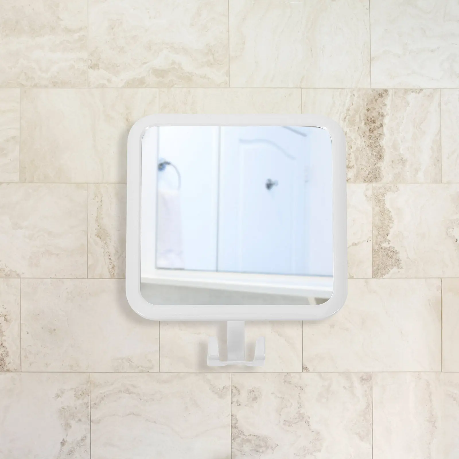 

No Punch Bathroom Mirror Suction Cup Attachment Hd Surface for Makeup Shaving in Shower Or Restroom Shower Mirror