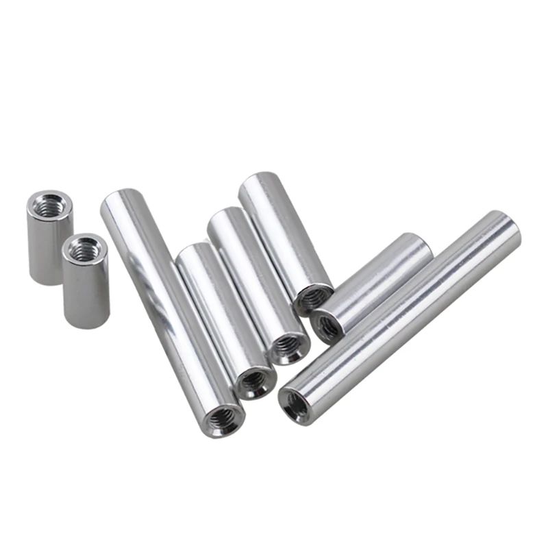 Weiyi Aluminium Runde Gewindehülse M2 bis M8 Gewindehülse Bolzen-Abstandshalter Lange Muttern für RC-Multirotoren-Abstandshalter – Detail 2