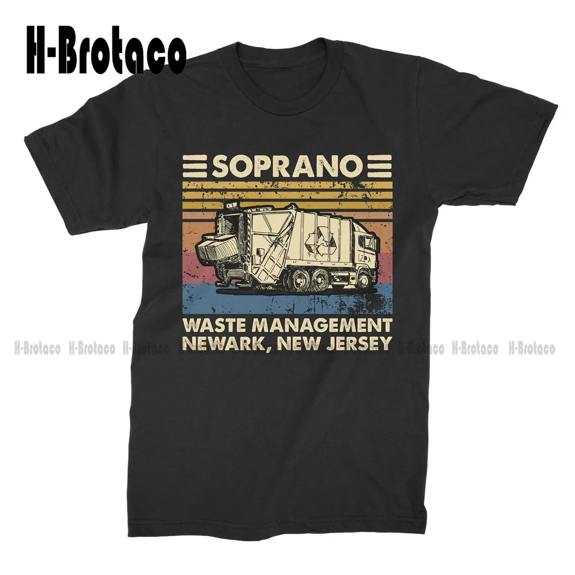 Soprano Waste Management Newark, New Jersey Unisex T-Shirt T Shirt Custom Aldult Teen Unisex Digital Printing Tee Shirts Xs-5Xl