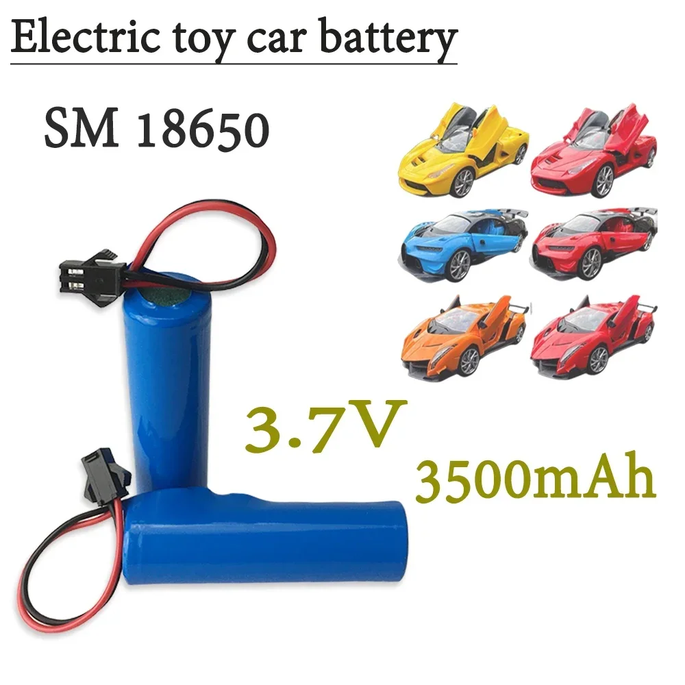 

18650 3.7V 3500mAh Li-ion Battery For RC Car Q70 Q85 helicopter Airplanes car Boat Gun Toy 18650 3.7v battery SM plug