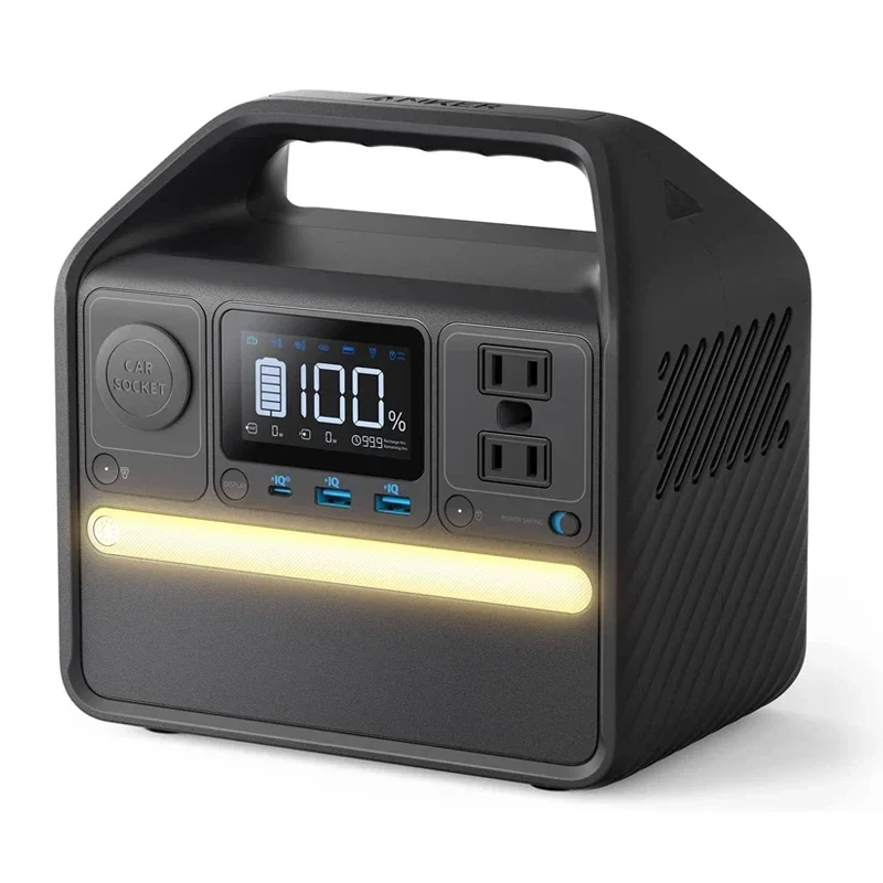 

Lifepo4 Portable Power Station, 256Wh Solar Generator (Solar Panel Optional) with LiFePO4 Battery Pack