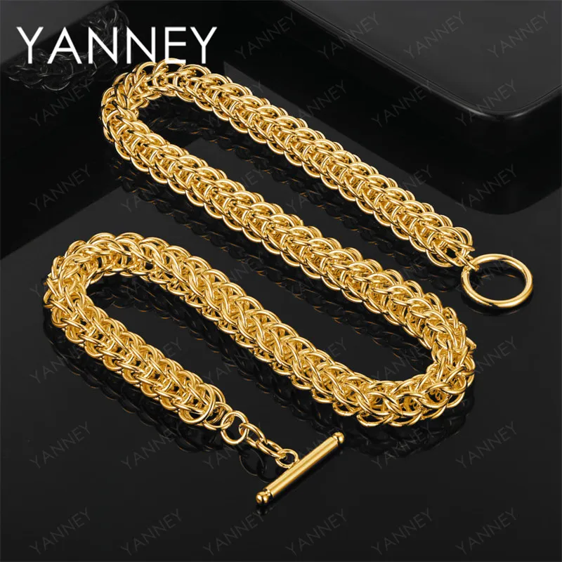 

Charm 18K Gold Jewelry 18 Inch Delicate Braided Necklace for Women Men Party Favor Accessories Fashion Wedding