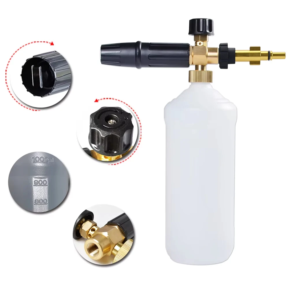 High Pressure Soap Foamer Snow Foam Bottle Shampoo Sprayer Snow Foam Lance for Bosch AQT Aquatak Car Washer Pressure Washer