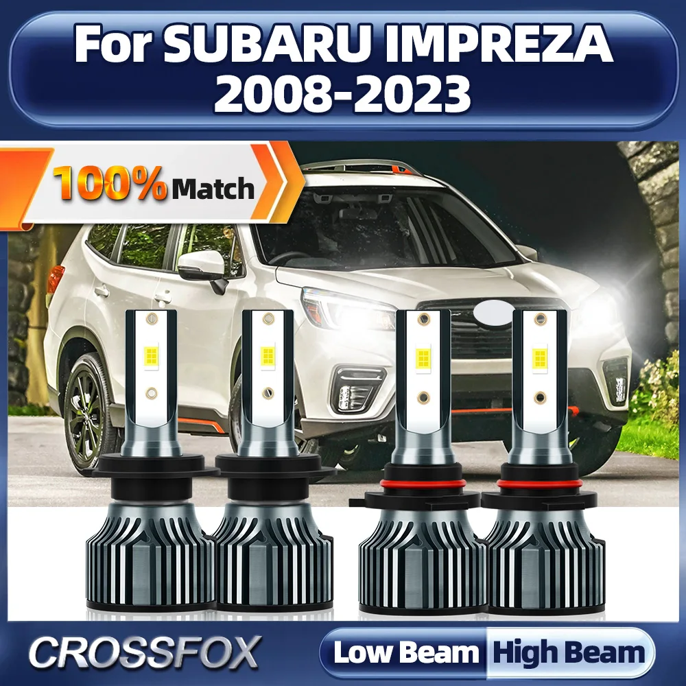 

Canbus LED Headlight 40000LM High Low Beam Car Lights 12V 6000K White For SUBARU IMPREZA 2008-2017 2018 2019 2020 2021 2022 2023