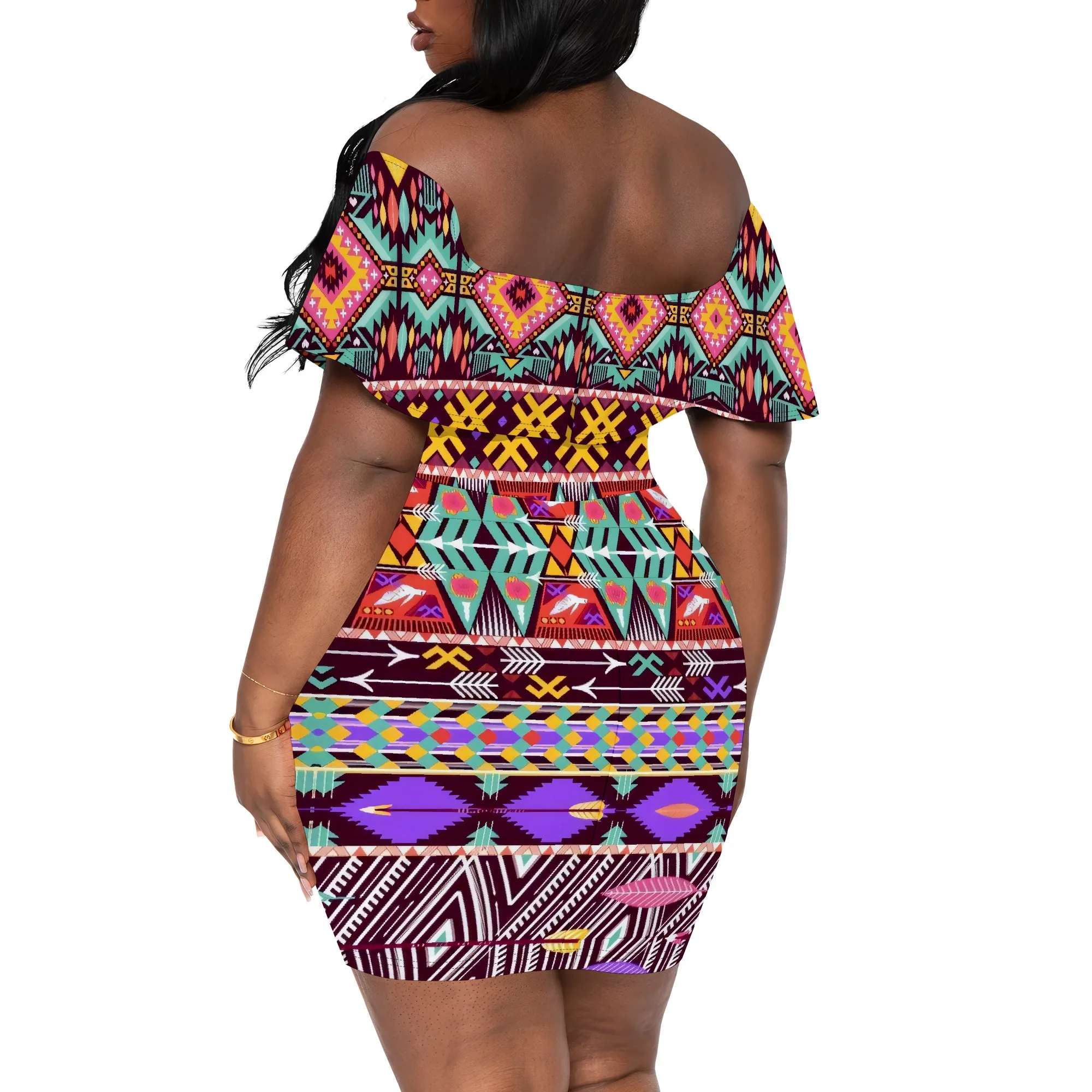 Blue White Floral V-Neck Short Sleeve Dress with Pockets - Women's Fresh Modern Summer Outfit 2025