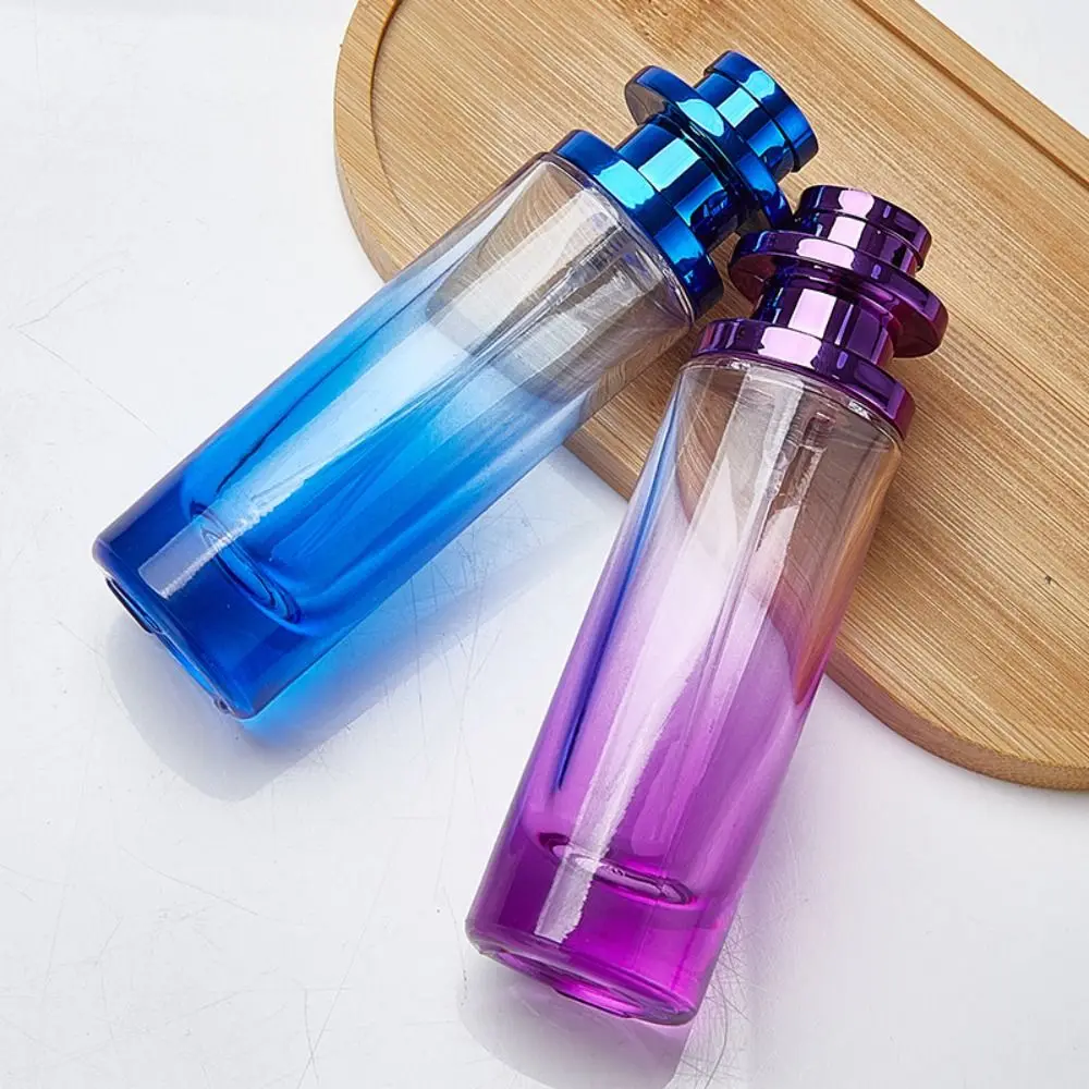 Refillable Atomizer Glass Perfume Bottle Press type High Grade Perfume Spray Bottle Empty Elegant Cosmetic Container Women