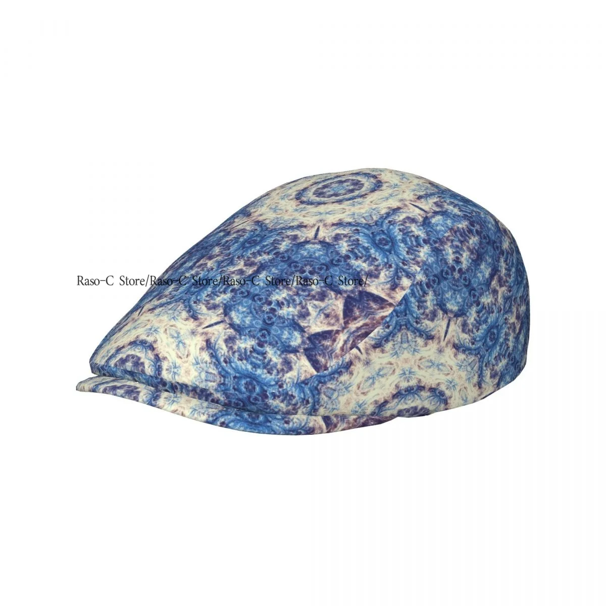 British Gatsby Newsboy Cap For Adults Abstract Geometric Shape Print Flat Peaked Cap Autumn Winter Beret Hat