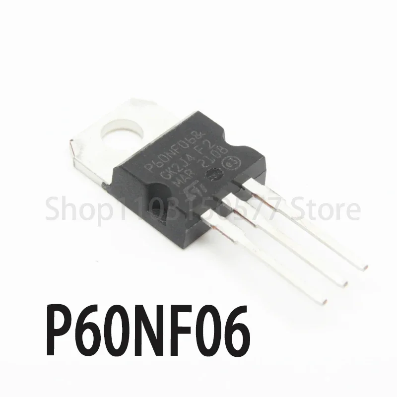 1piece P60NF06 STP60NF06 Inline TO-220 Field Effect MOSFET 60A60V