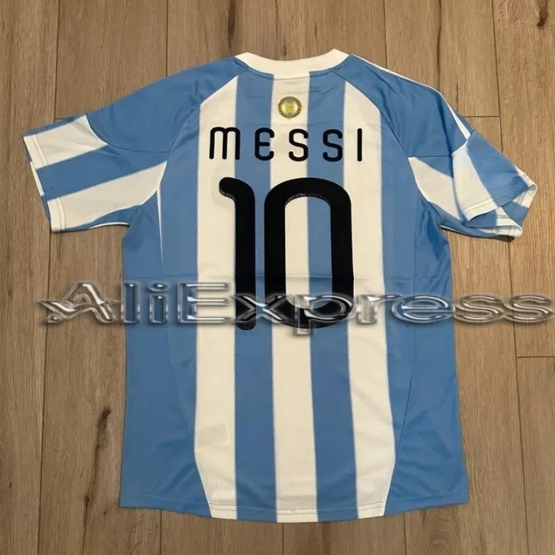 

Moto Argentina 50th Anniversary Edition Di Maria Cup No. 10 Football Suit 3D Printed Breathable Comfortable Adult Short Sleeve
