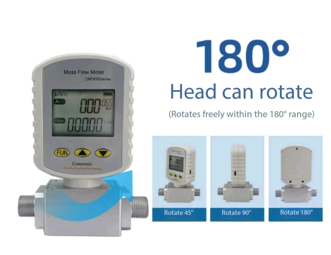 CMF8008 Portable Gas Mass Flow Meter gas flow meter (Air, Oxygen, Argon, Nitroge