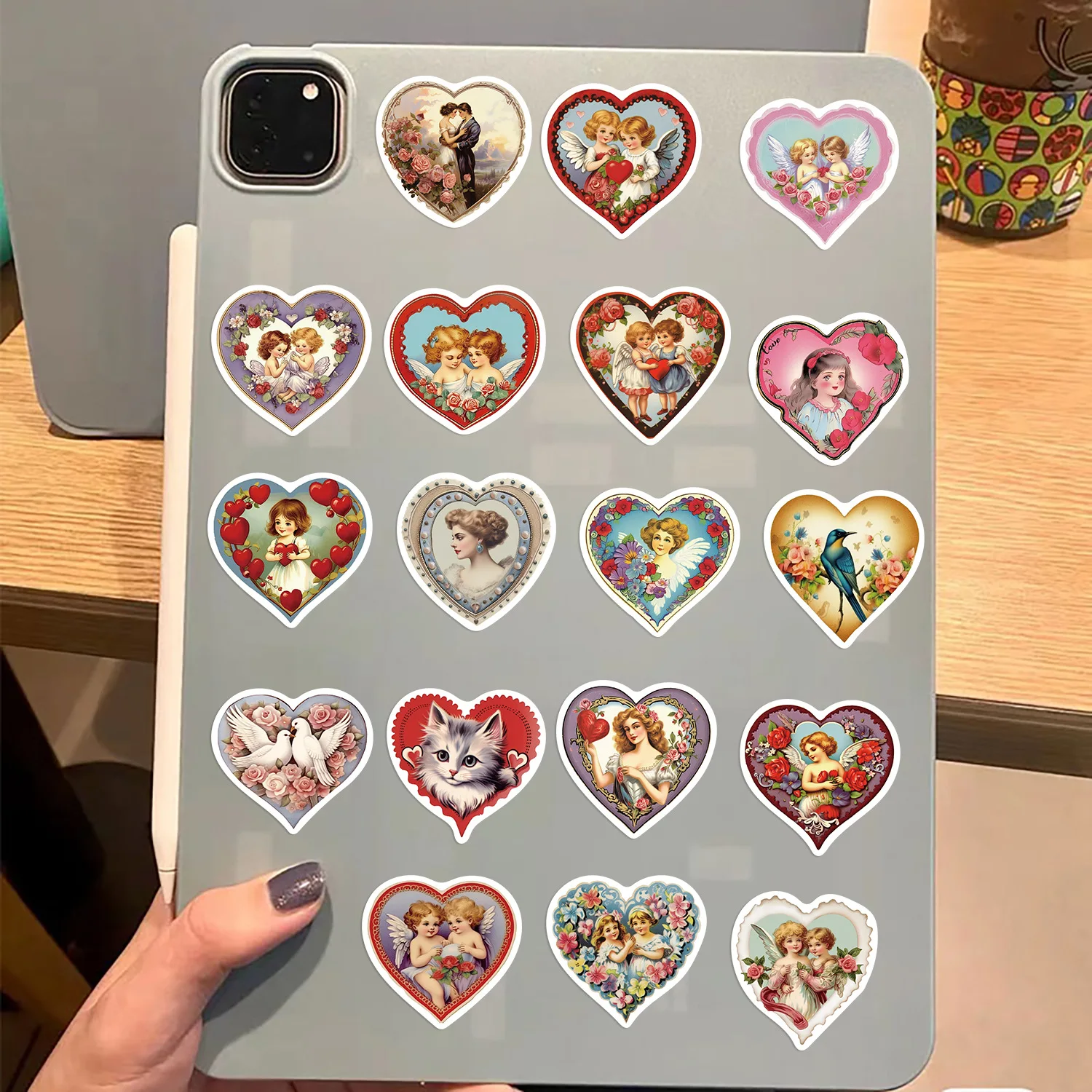 50/100PCS Retro Victoria Love Stickers Guitar Notebook Luggage DIY Waterproof Stationery Stickers