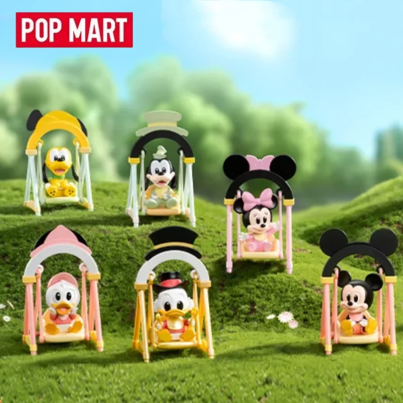 

POP MART Disney Swing Series Blind Box Mystery Box Guess Bag Toys Doll Cute Anime Figure Desktop Ornaments Collection