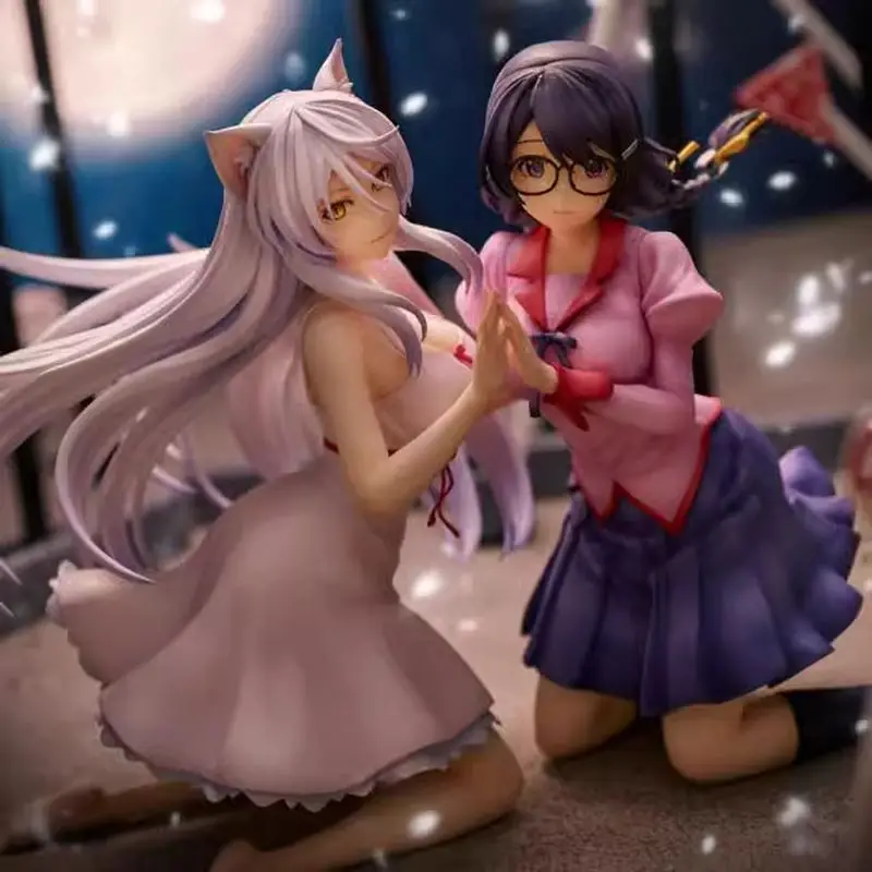 Genuine Anime Figure The Animation Bunny Hanekawa Tsubasa Model Dolls  Pvc Action Figurine Decorative Collectible Adult Kids Toy