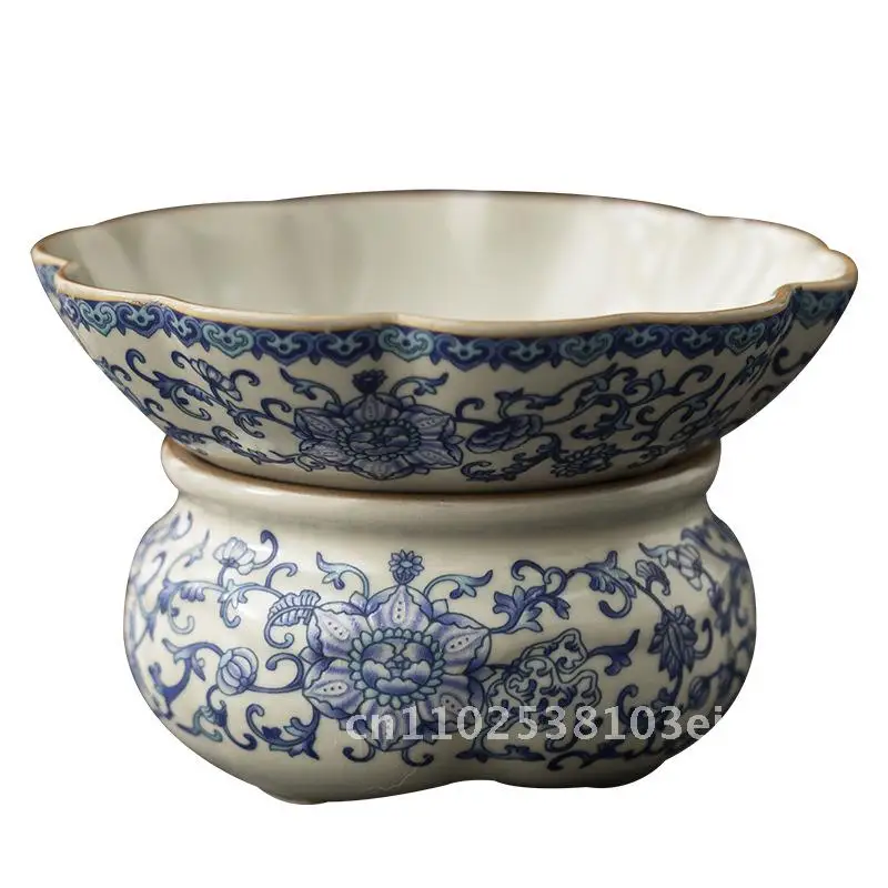 

Ru Kiln Бежевый чайный сервиз Аксессуары Открытая пленочная канистра Высококачественный легкий роскошный китайский стиль Кунг-фу Чайный набор с фильтром