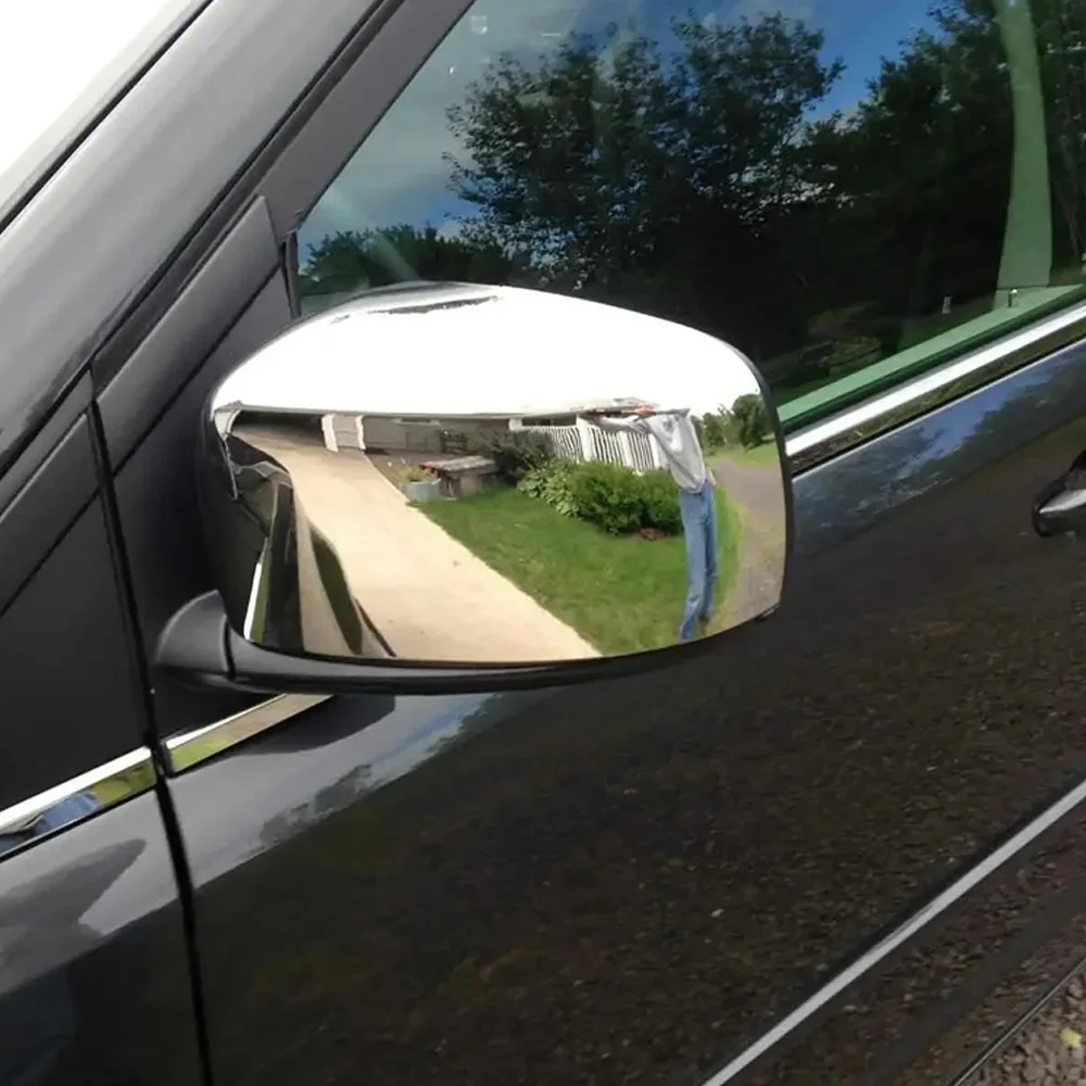 For Dodge Grand Caravan For Chrysler Town Country 2008-2016 Car Rearview Side Mirror Cover Wing Cap Exterior Door Case Trim