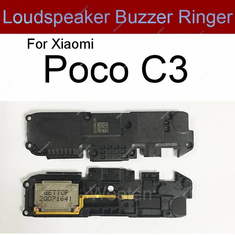 Loudspeaker For Xiaomi Poco F1 F2 F3 X2 X3 NFC X4 GT M2 M3 M4 Pro 5G C3 Rear Bottom Loud Speaker Buzzer Ringer Flex Cable Parts