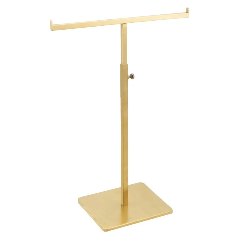 Stainless steel T-shaped bag display stand, jewelry rack, clothing store display