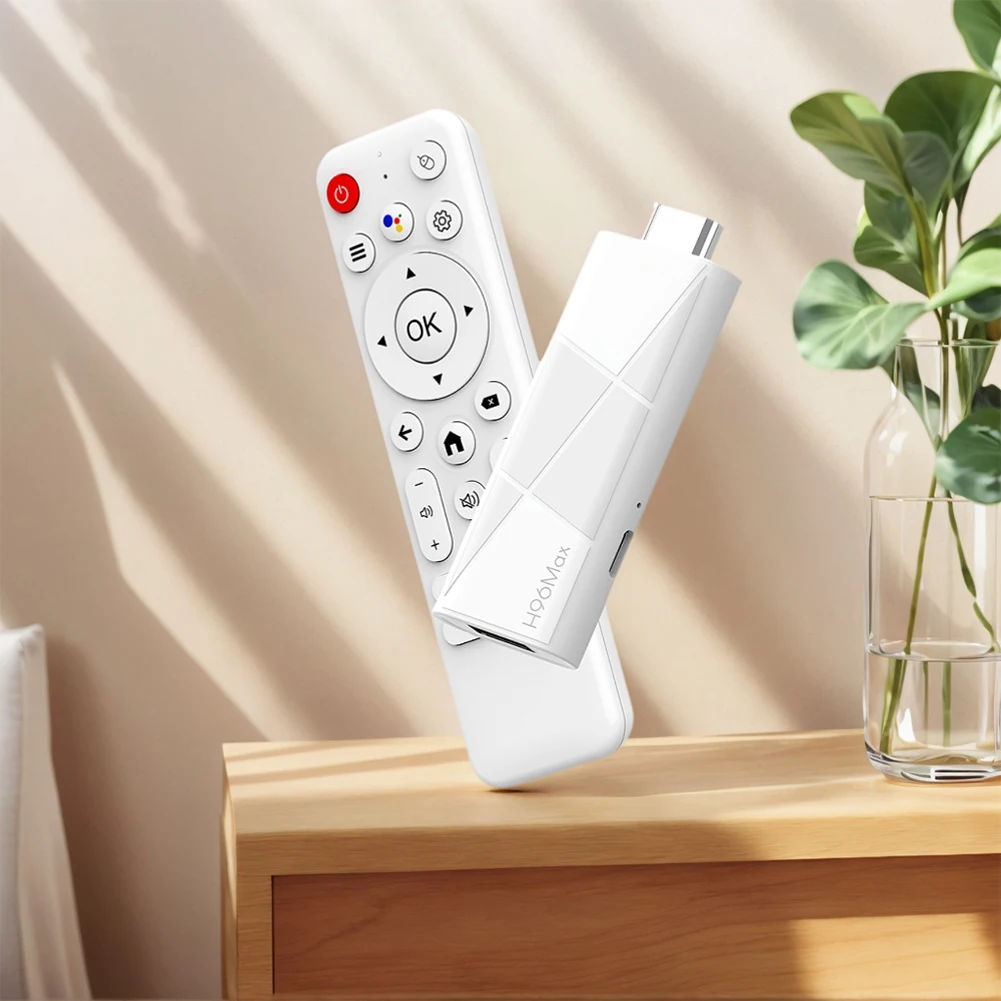 Mini TV Stick 4K Ondersteuning Android 14.0 Smart TV Dongle Compact Draadloos Streamingapparaat met WiFi en Bluetooth Smart TV Box