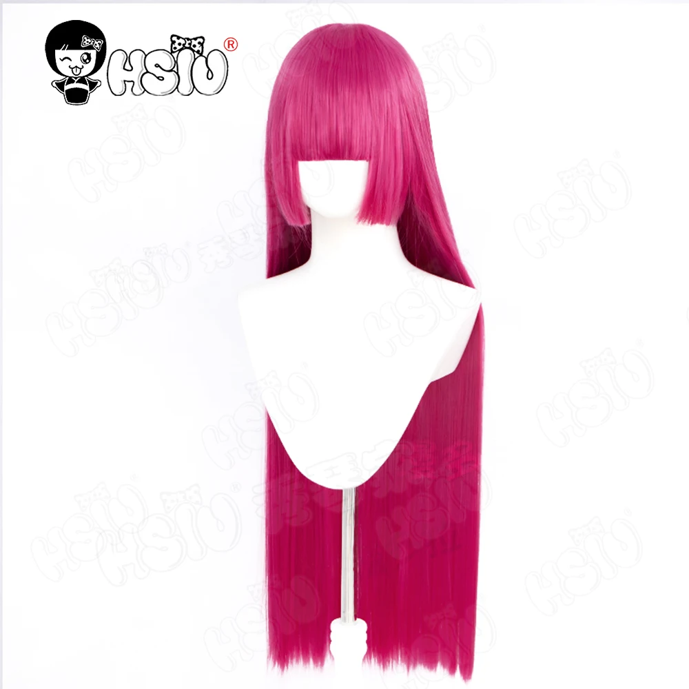 Hojo Sophy peruka do cosplay peruka syntetyczna z włókna 「HSIU 」80cm długa różowo-czerwona peruka Anime Pripara Hojo Sophy peruka do cosplay