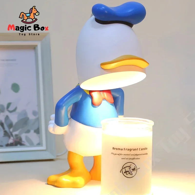 

Disney Donald Duck Mickey Mouse Atmosphere Lamp Room Bedside Romantic Electric Candle Melting Table Lamp Heating Candle Melt