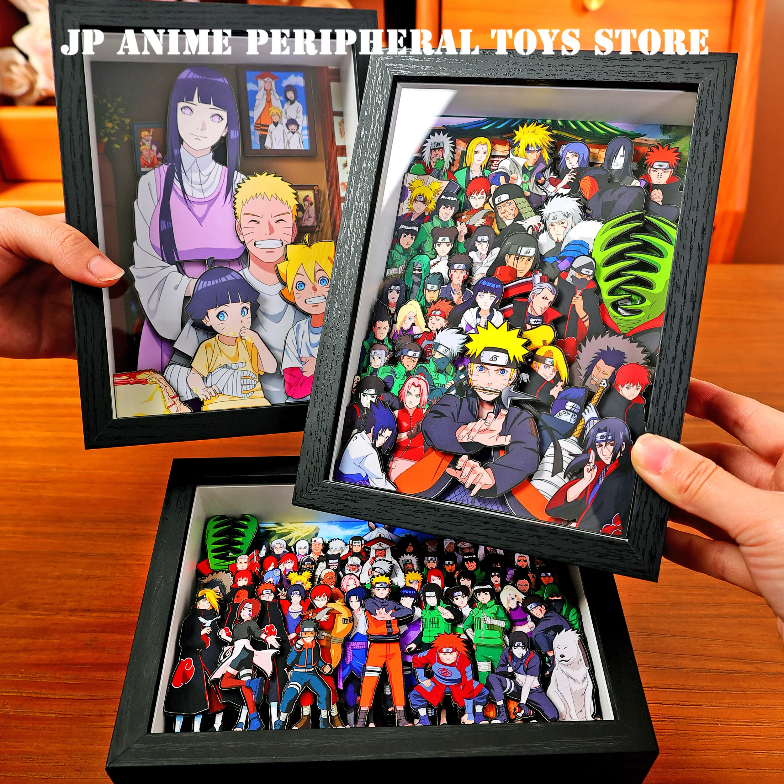 

2025 Classic Anime 3D Handmade Art Painting Uzumaki naruto Cartoon Figure Collect Picture Ornaments Decora Fans Gift