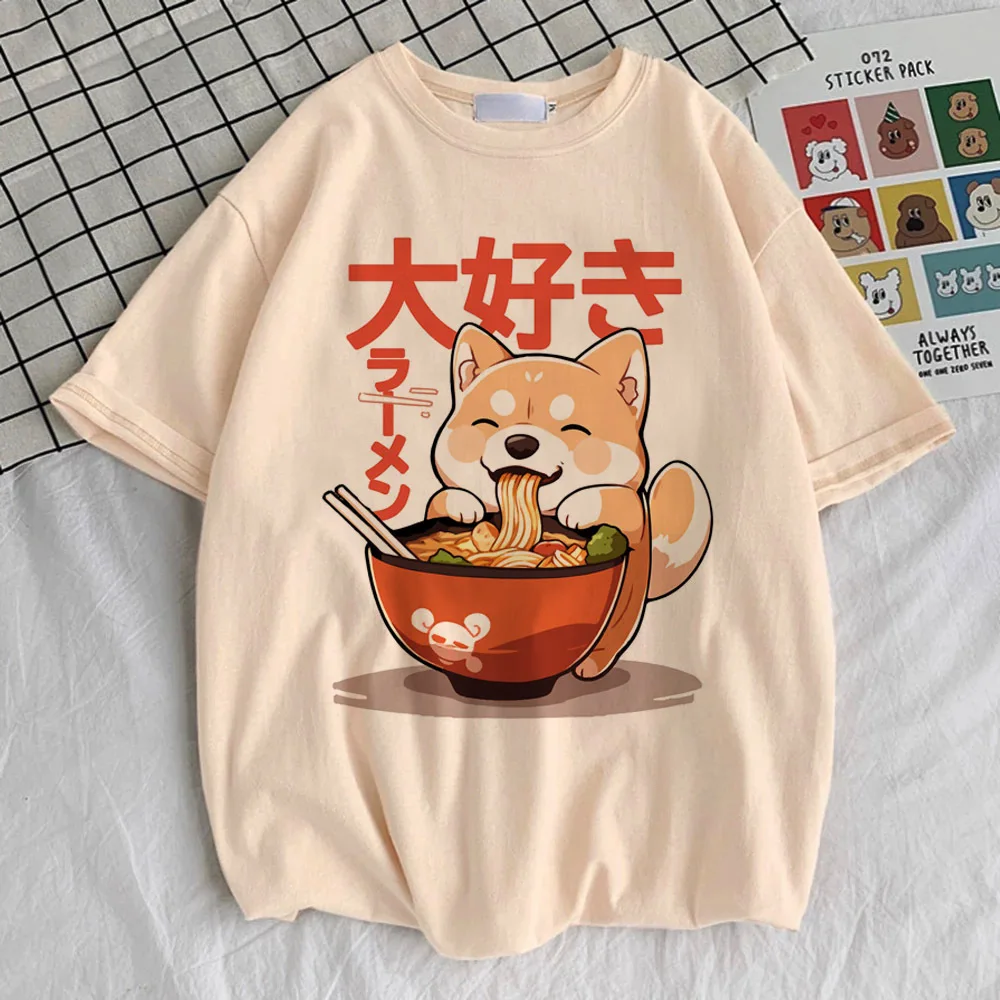 

Футболка Shiba Inu для девочек, модная футболка Kawaii University в стиле Харадзюку, уличная одежда, милый кавайный винтажный топ в стиле хип-хоп Y2K