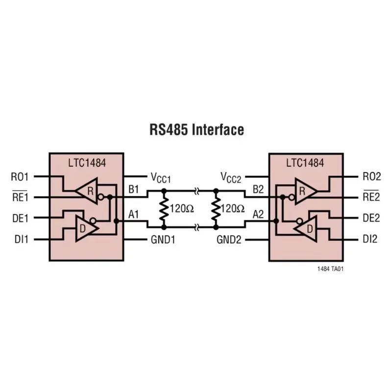 LTC1484CMS8 LTC1484CS8 LTC1484IS8 LTC1484 - Low Power RS485 Transceiver with Receiver Fail-Safe