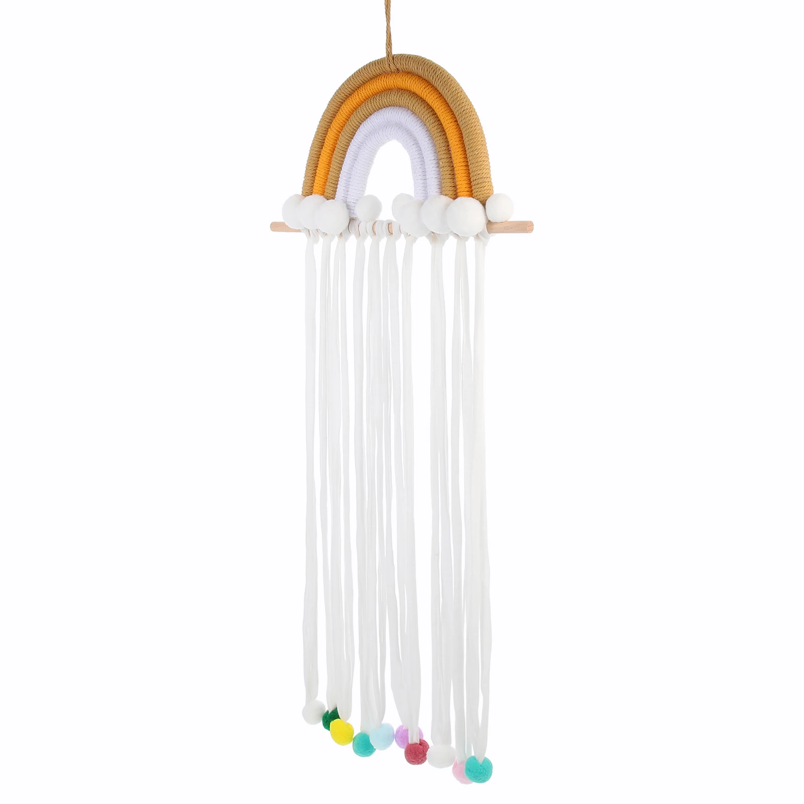 

Rainbow Barrettes Clip Storage Organizer Wall Hanging Bow Holder Durable Bow Hangers For Girls Cotton Kids Girls