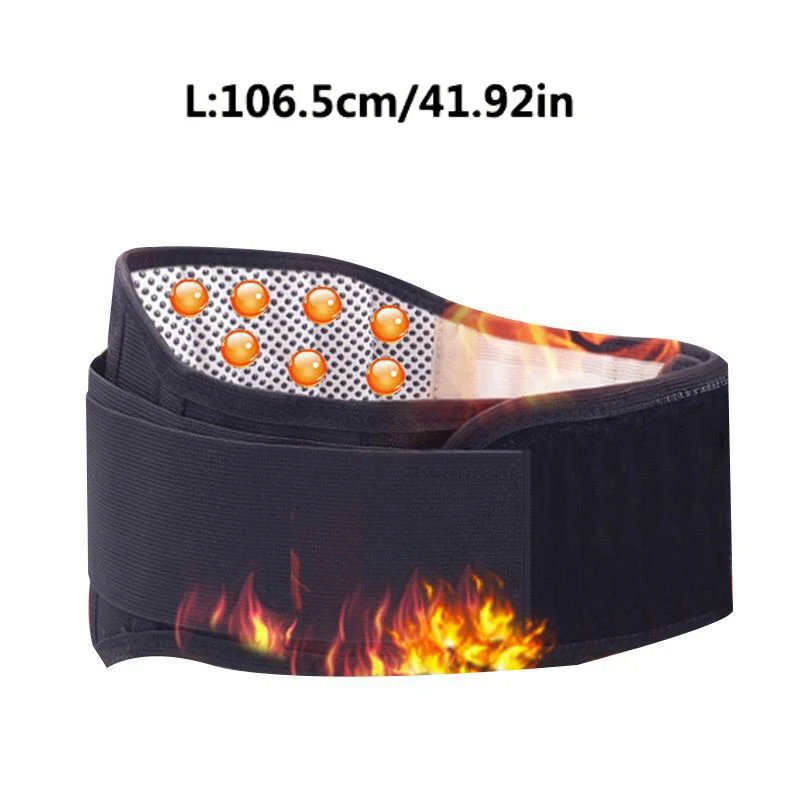 1Pcs Electric Heating Waist Massager Vibration Hot Compress Back Massage Lumbar Brace Belt Back Support Blood Circulation