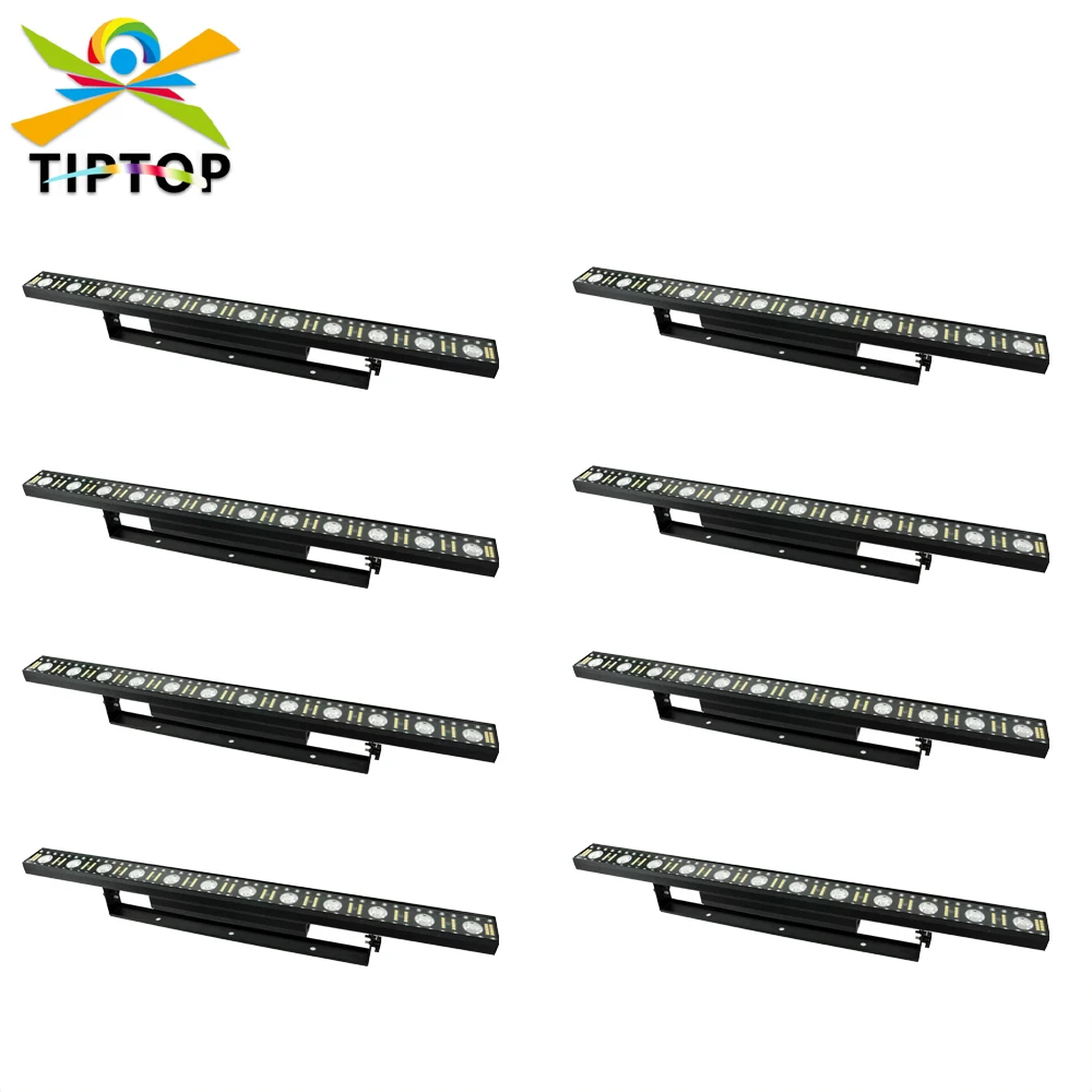 

8Pcs/Lot 12x3W Golden White LED Wall Washer Bar Light DMX512 Control RGB with White Flash Led Wash Stage Light Party Wedding