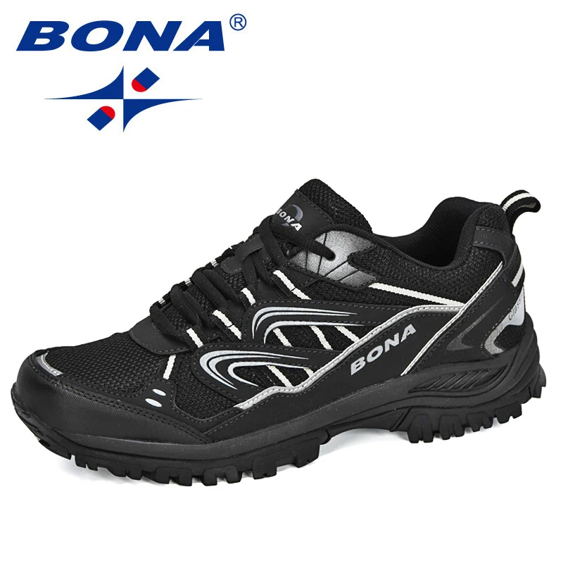 BONA New Designers Popular Sneakers Hiking Shoes Men Outdoor Trekking Shoes Man Tourism Camping Sports Hunting Shoes Trendy