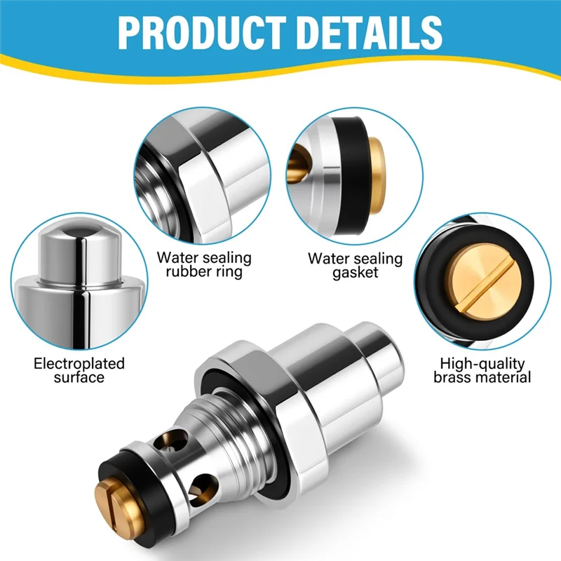 A95I-Button Valve Assembly For Krowne For All Pre-Rinse Spray Heads, Knee Valve, Foot Valves-21-302L Faucet Valve Part