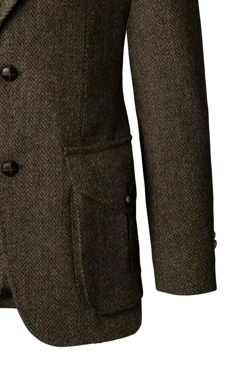 Abito classico da uomo 1 pezzo Blazer monopetto invernale caldo occasione formale trajes de hombre personalizzati