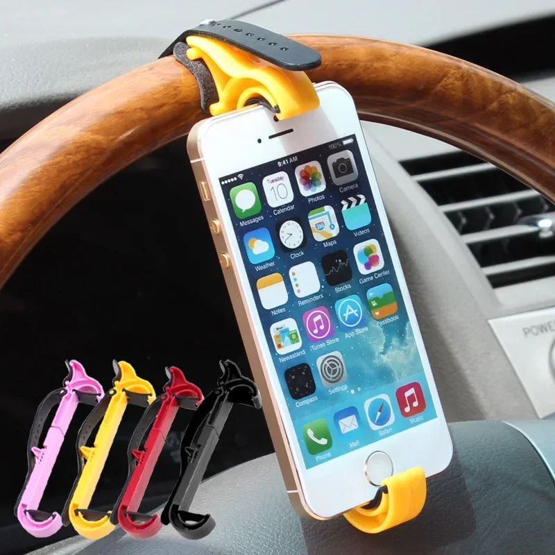 Multifunction Car phone holder steering wheel mobile Vehicle navigation holder Car GPS rest supplies Creative