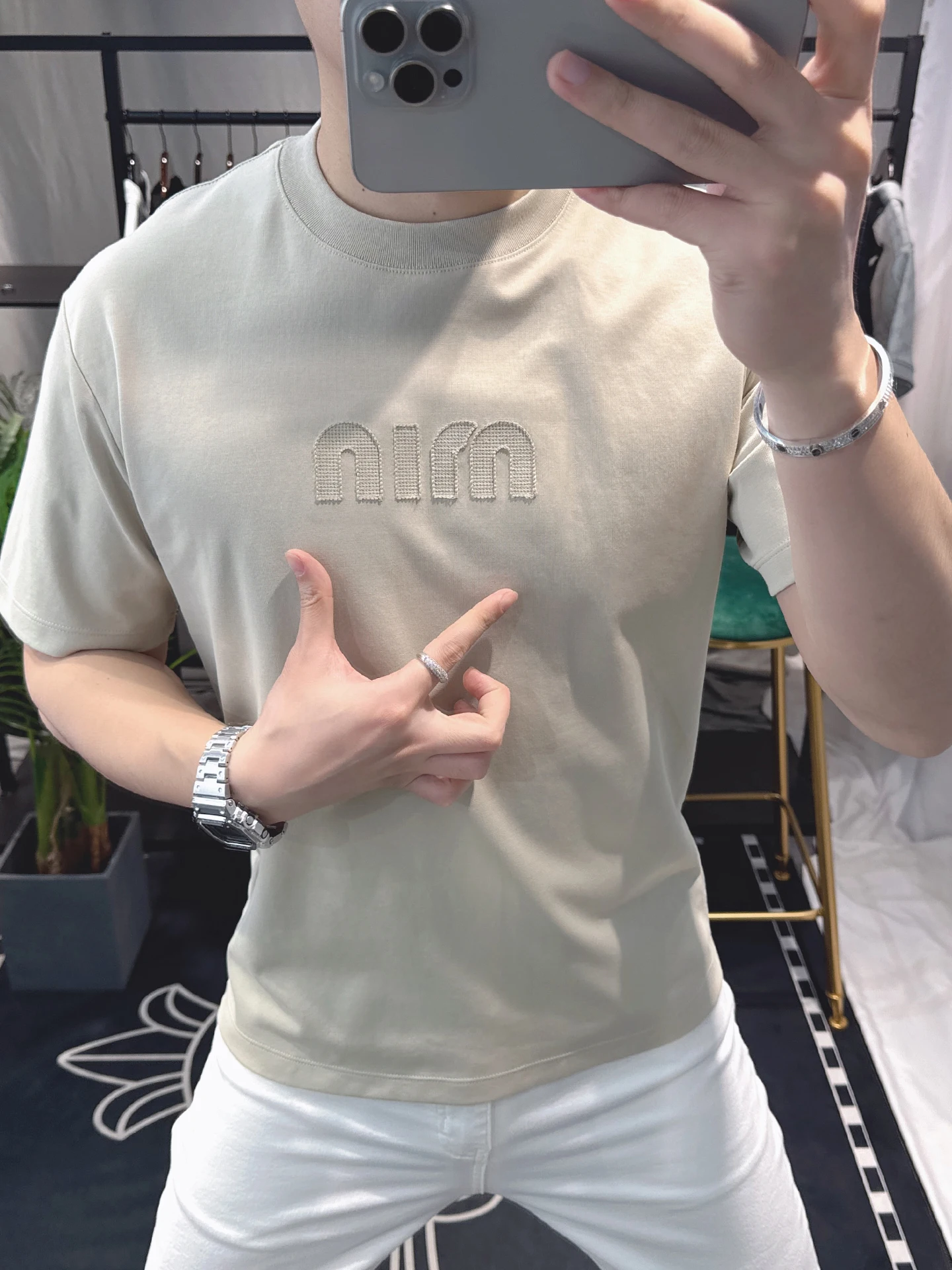 

Повседневная футболка с круглым вырезом и коротким рукавом для мужчин, летняя новинка, дышащая, впитывающая пот, удобная, из смеси хлопка и полиэстера