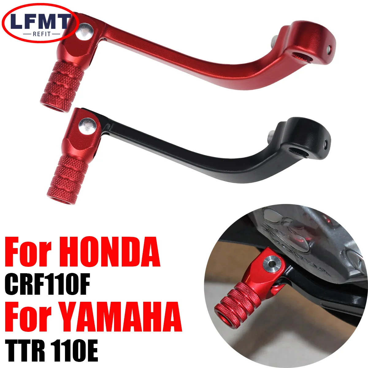 

Motocross High Quality CNC Aluminum Gear Shifter Shift Lever For Honda CRF 110F 2013-2023 Yamaha TTR 110E 2008-2023