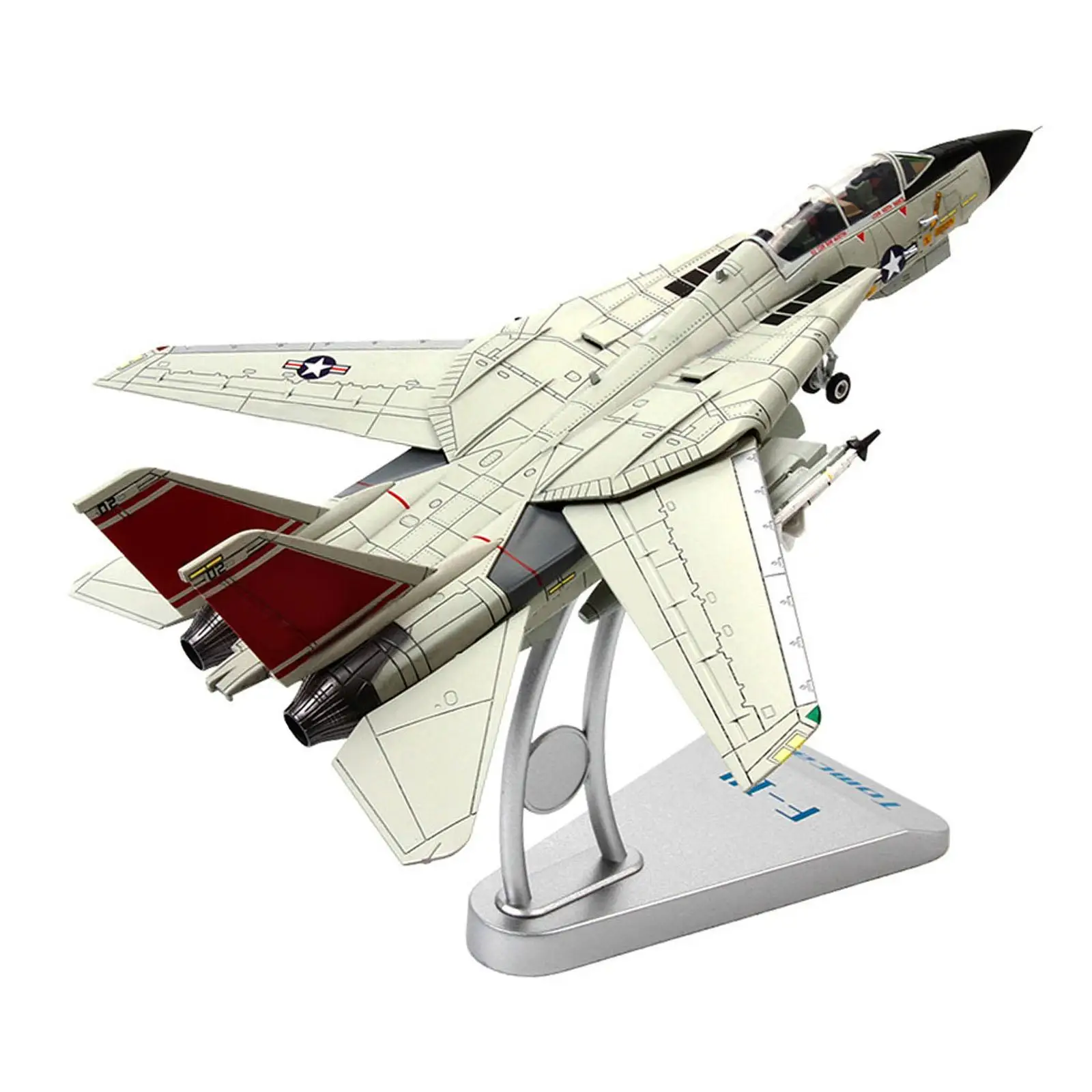 1/72 Scale F-14A Fighter Model Toy Aircraft Model Kit Accessory Gifts